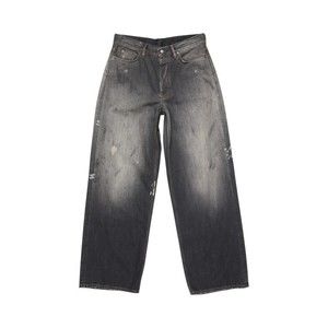 Acne Studios Distressed Black Wide-Leg Jeans - NWT
